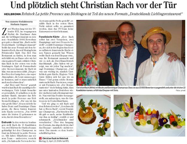 Christian Rach beim Rebstock